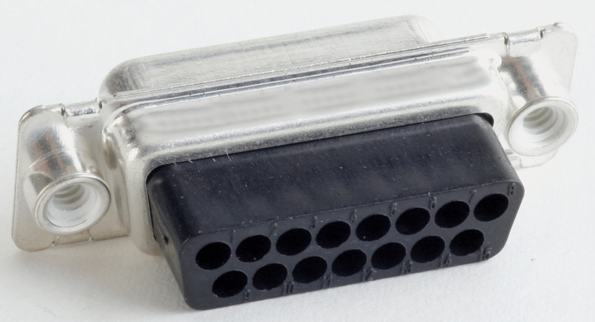 CONEC 25 Way Through Hole D-sub Connector Plug, with Mounting Hole