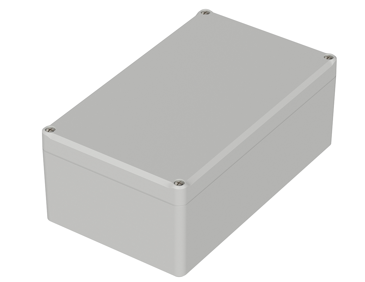 Bopla Euromas II Series Light Grey ABS Enclosure, IP65, Light Grey Lid, 200 x 120 x 77mm