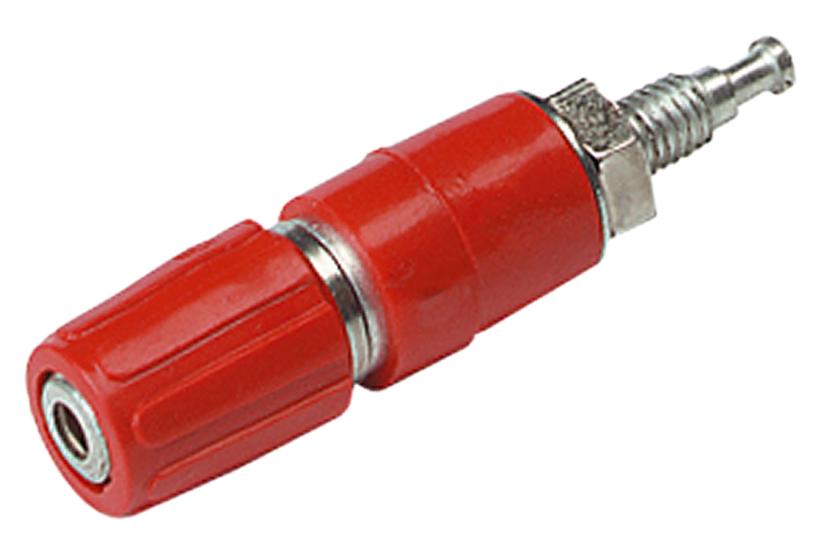 Hirschmann Test & Measurement Red Female Banana Socket, 2mm Connector, Solder Termination, 6A, 30 V ac, 60V dc