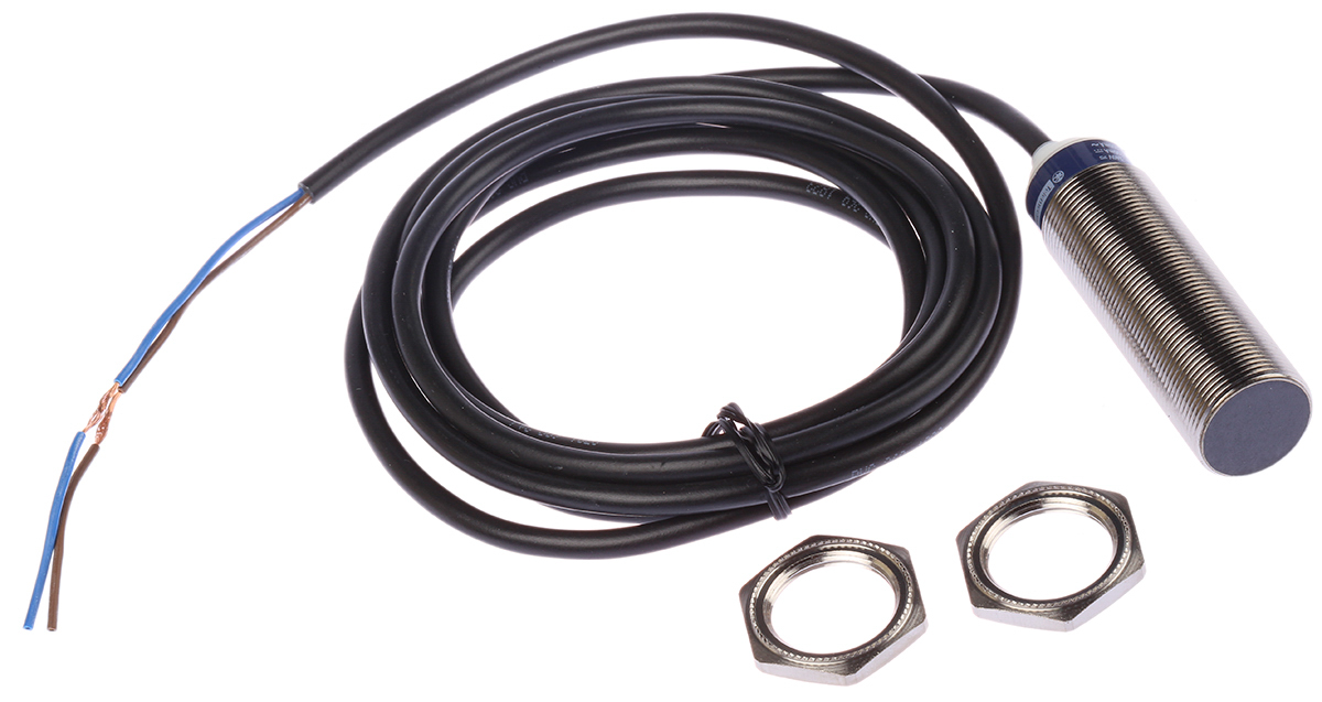 Telemecanique Sensors Inductive Barrel-Style Proximity Sensor, M18 x 1, 8 mm Detection, 20 → 264 V ac/dc, IP69K