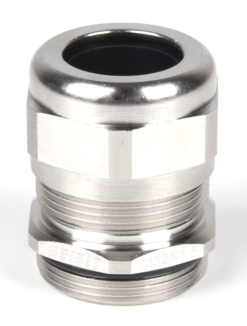 RS PRO Nickel Plated Brass Cable Gland, M32 Thread, 13mm min., 20mm max., IP68