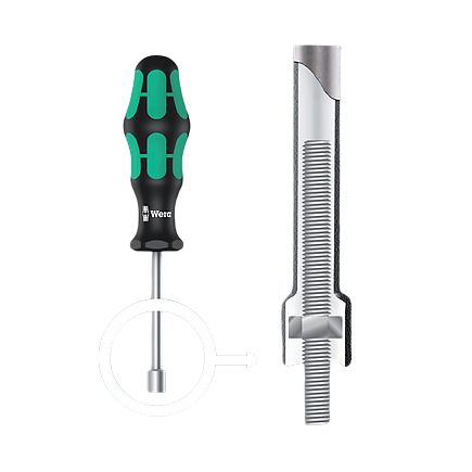 Wera 15 Piece Kraftform Kompakt Sh 2 Plumbkit Tool Kit with Case, Yes