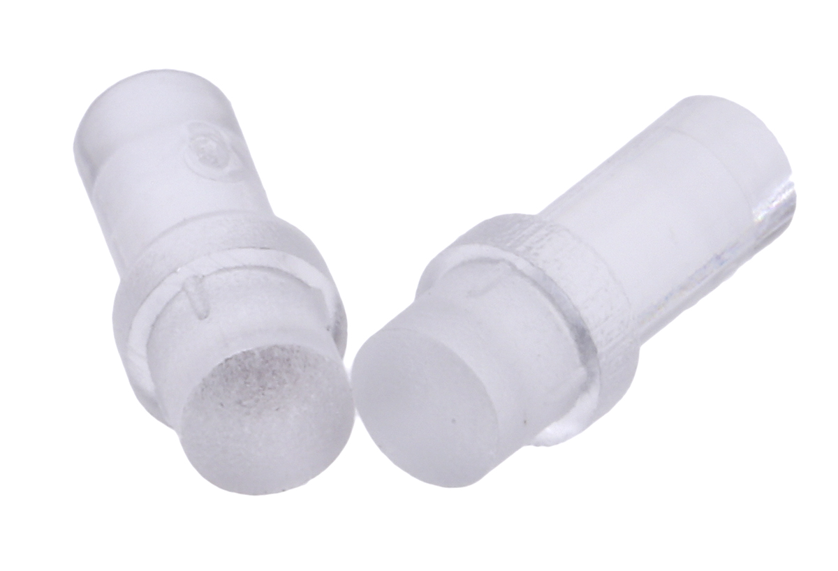 PLP1-250-F Bivar, Panel Mount LED Light Pipe, Clear Flat Lens