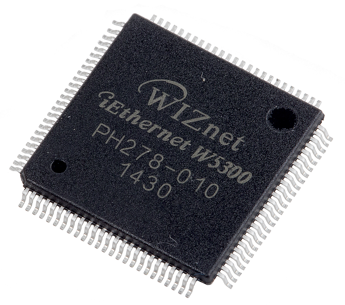 WIZnet Inc W5300, Ethernet Controller, 10Mbps MDI/MDIX, MII, 3.3 V, 100-Pin LQFP