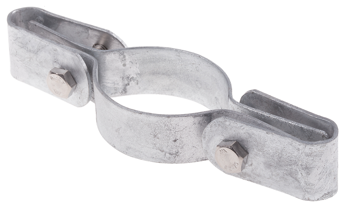 RS PRO Cast Iron Round Tube Panel Clip, 48.3mm OD