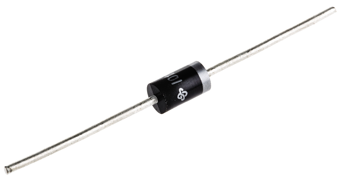 Vishay 100 V 3 A Diode Rectifier Diode 2-Pin DO-201AD 1N5401-E3/54