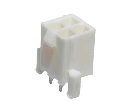 Molex 5566 Series Vertical Through Hole PCB Header, 4 Contact(s), 4.2 mm Pitch, 2 Row, Shrouded