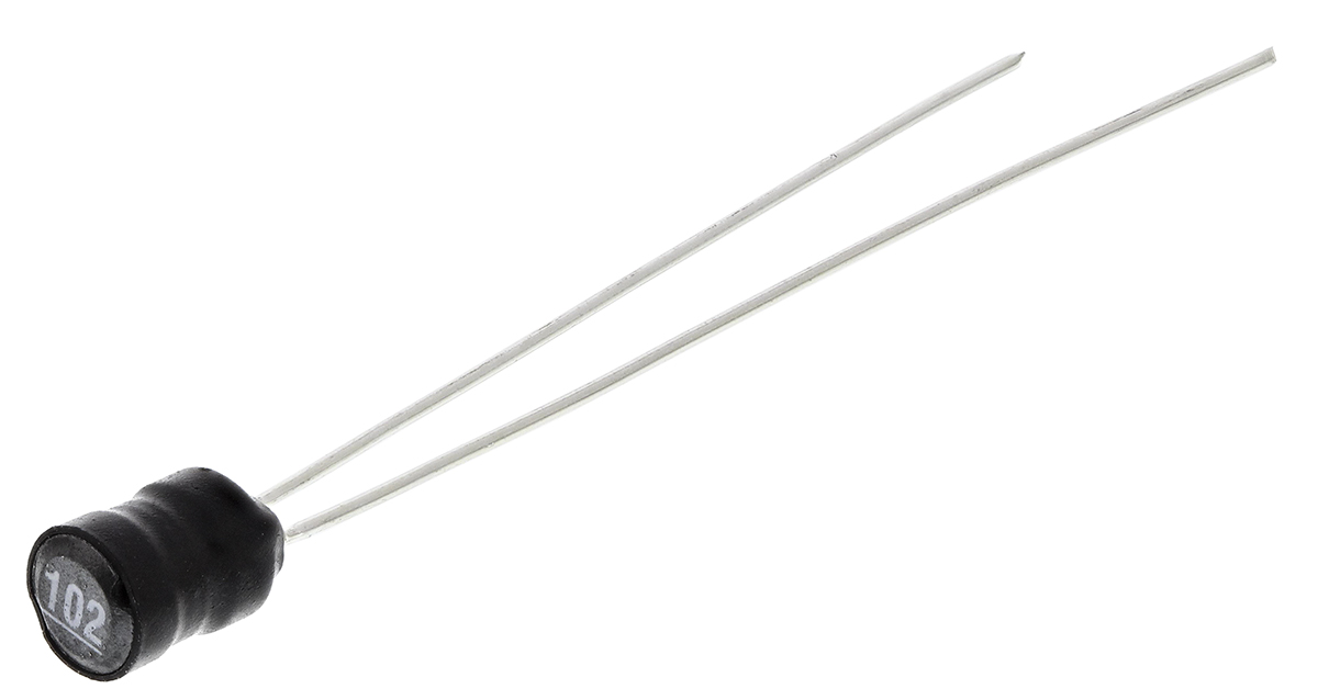 Murata 1 μH ±20% Radial Inductor, Max SRF:1kHz, 3A Idc, 20mΩ Rdc, 1100R
