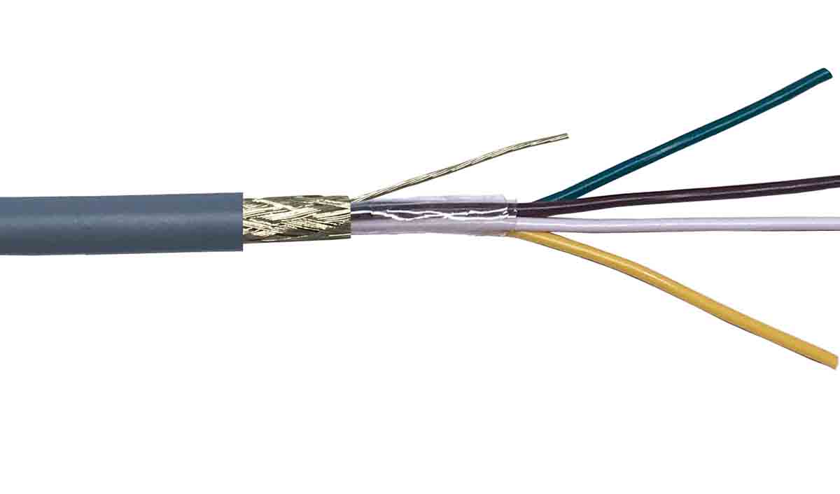 RS PRO Data Cable, 4 Cores, 0.14 mm², Screened, 26 AWG, 100m, Screened Shield