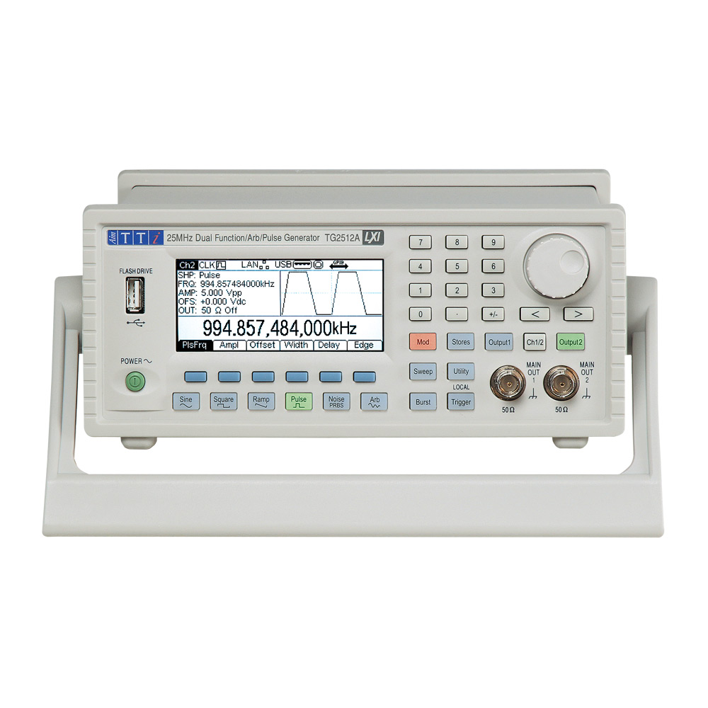 Aim-TTi TG2512A Function Generator, 1μHz Min, 25MHz Max, FM Modulation, Variable Sweep