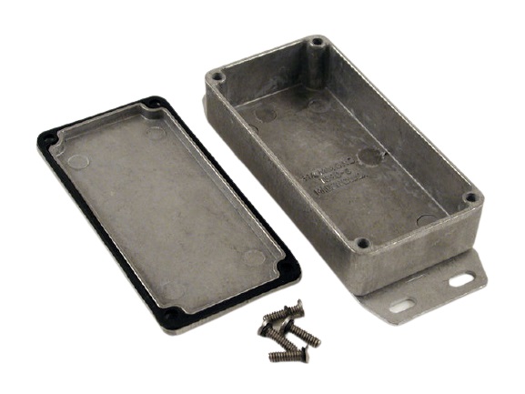 Hammond 1590 Series Die Cast Aluminium Alloy Enclosure, IP65, Flanged, 100 x 50 x 25mm