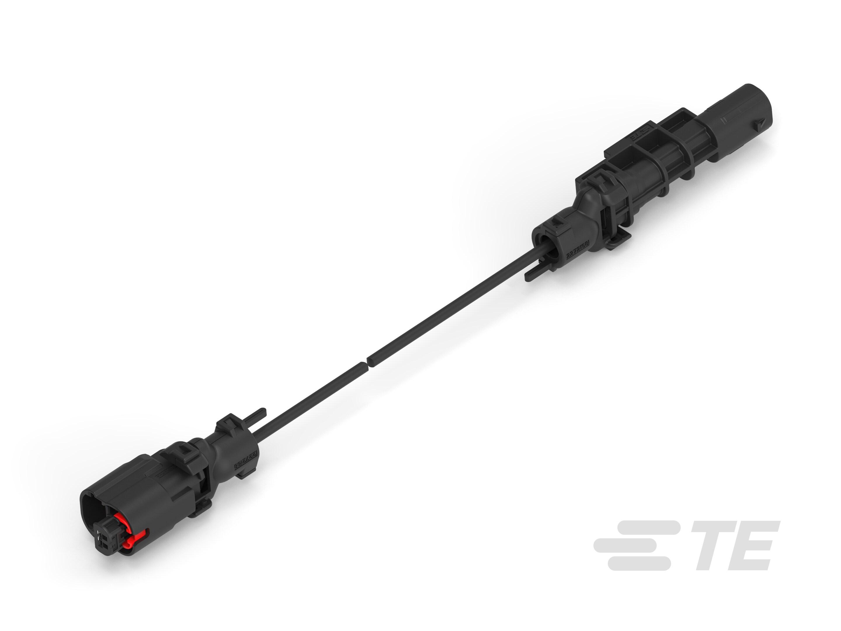 TE Connectivity 1 Way Male to 2 Way Male F Type Cable assembly, 1m