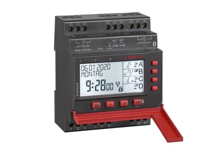 Muller Digital Time Switch 230 V ac, 4-Channel