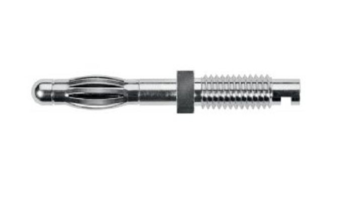 Schutzinger Silver Banana Connector, Nickel Plating