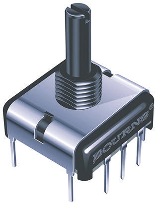 Bourns PC 5kΩ Rotary Potentiometer 1-Gang, Panel Mount (Through Hole), PCW1J-B24-KAB502L