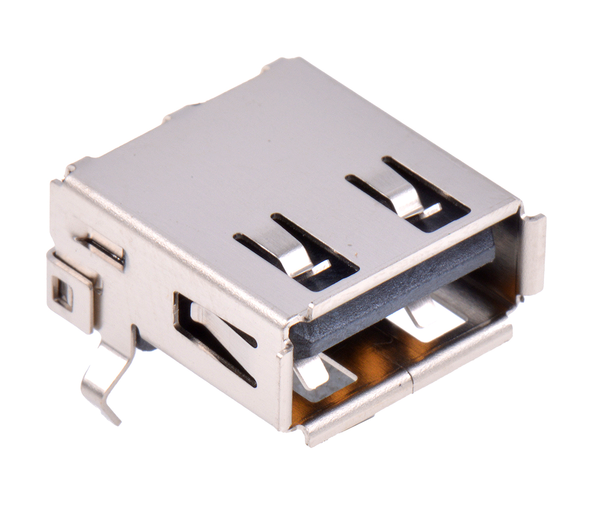 Wurth Elektronik Right Angle, Through Hole, Socket- Single Port Type A 2.0 USB Connector