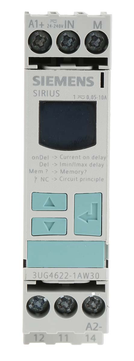 Siemens Current Monitoring Relay, 1 Phase, SPDT, DIN Rail