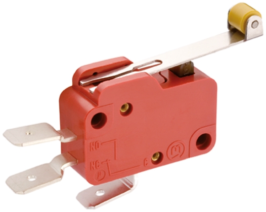 Marquardt Roller Lever Micro Switch, Tab Terminal, 10 A @ 250 V ac, SP-CO