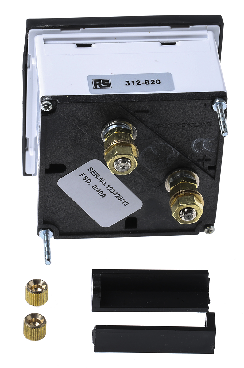 HOBUT D72SD Analogue Panel Ammeter 0/40A Direct Connected AC, 72mm x 72mm Moving Iron