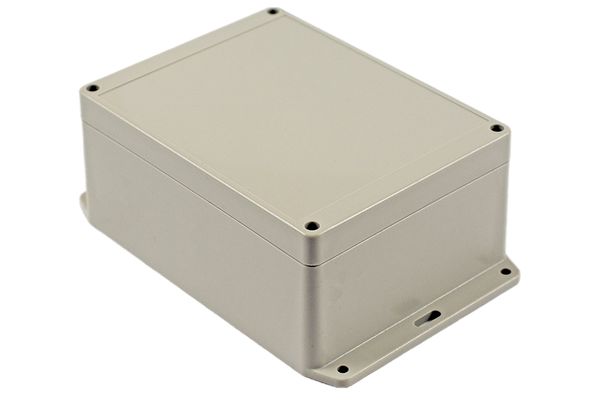 Hammond RP Series Light Grey ABS General Purpose Enclosure, IP65, Flanged, Light Grey Lid, 165 x 125 x 75mm
