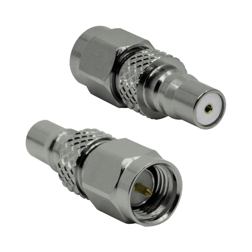 Siretta Straight Coaxial Adapter QMA Socket to SMA Plug