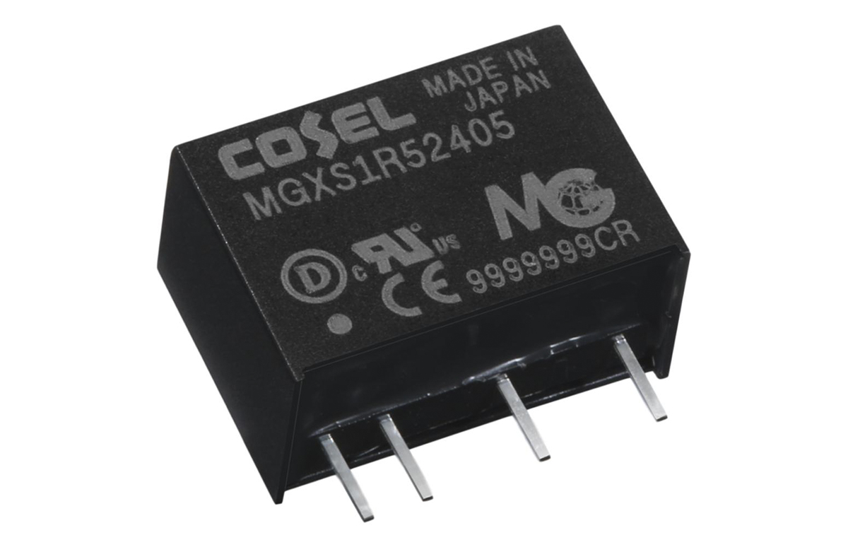 Cosel MGXS1R5 DC-DC Converter, 5V dc/ 300mA Output, 6 → 60 V dc Input, 1.5W, Through Hole, +85°C Max Temp -40°C