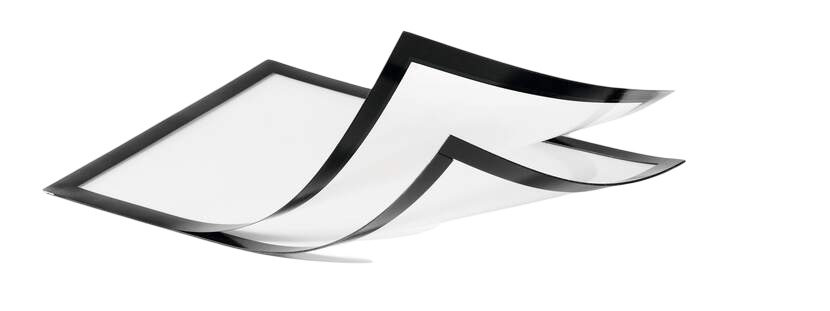 Durable Magnetic498501 Black Information Frame, 323mm Height, 236mm Width