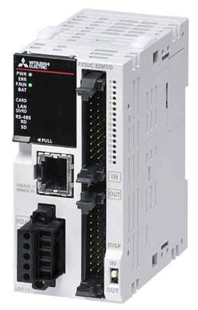 Mitsubishi Electric MELSEC iQ-F Series PLC CPU for Use with FX5 Expansion Adapter, FX5 Extension Module, Analogue