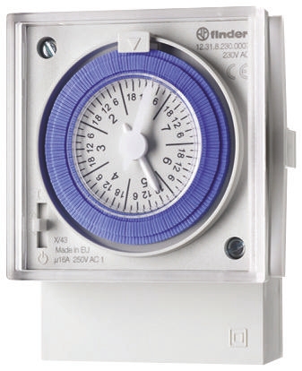 Finder Analogue Time Switch 230 V ac, 1-Channel