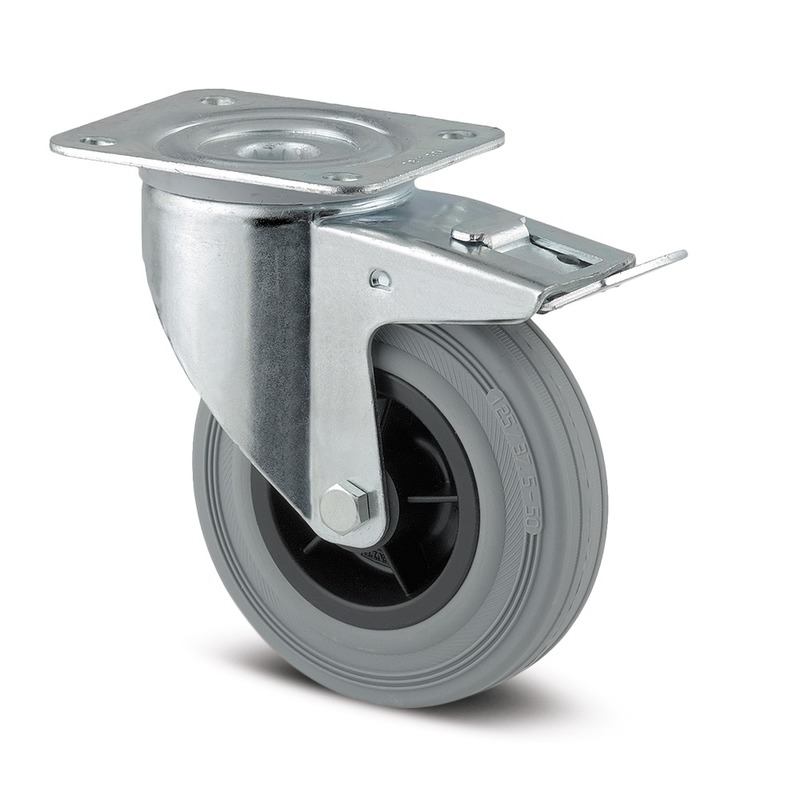 Tente Castor Wheel, 160kg Capacity, 200mm Wheel