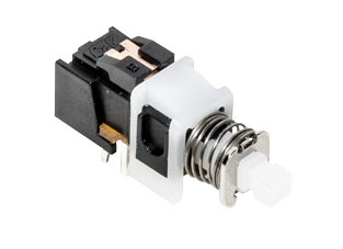C & K Push Button Switch, Latching, Through Hole, DPDT, 15V dc