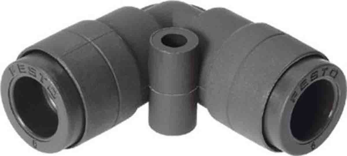 Festo QSL Series Elbow Tube-toTube Adaptor, Push In 6 mm to Push In 6 mm, Tube-to-Tube Connection Style, 160540