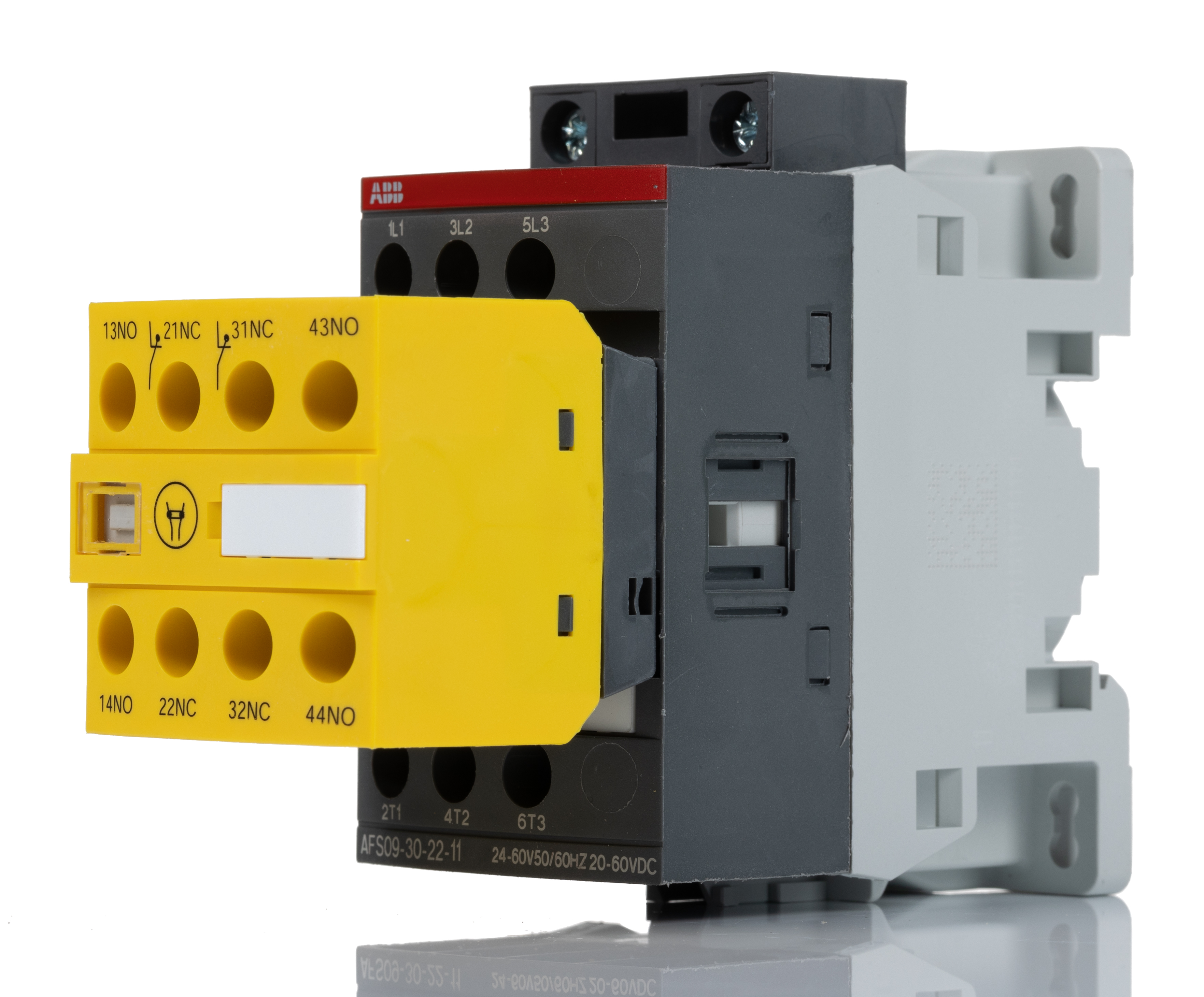ABB Jokab AFS Contactor, 24/60 V ac Coil, 3-Pole, 25 A, 9 kW 24 V, 3 NO, 600V