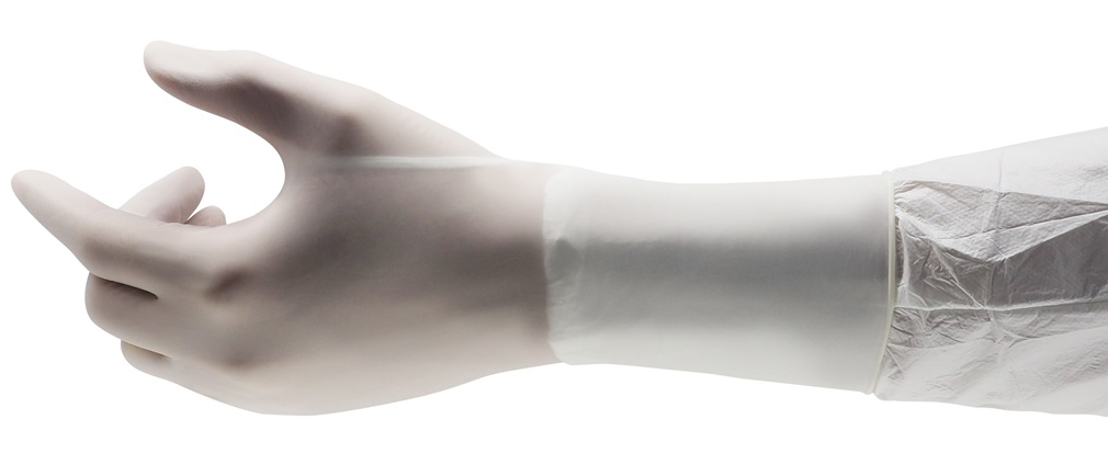 Ansell 93-401 Beige Powder-Free Nitrile Disposable Gloves, Size S, 100 per Pack