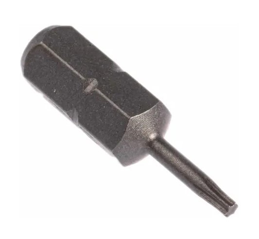 RS PRO Star Screwdriver Bit, T10 Tip, 1/4 in Drive, 25mm Overall