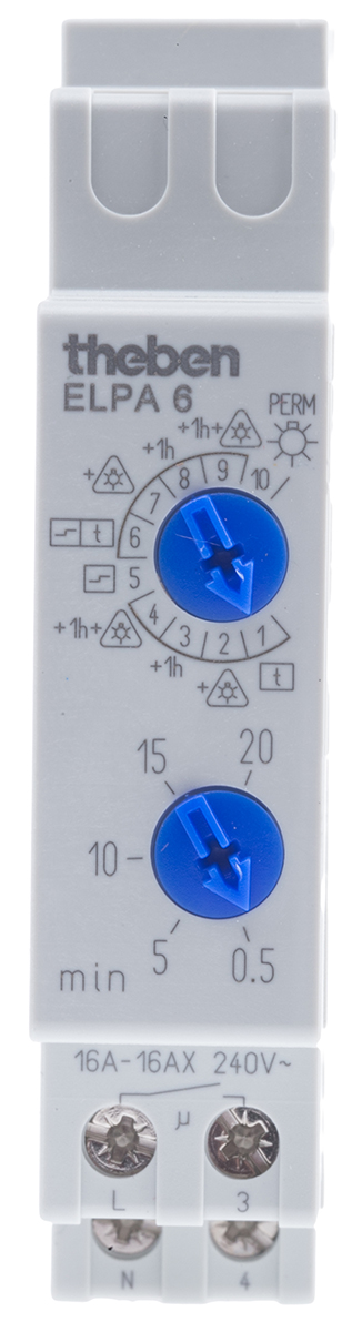 Theben Timer Light Switch 220 → 240 V ac, 1-Channel