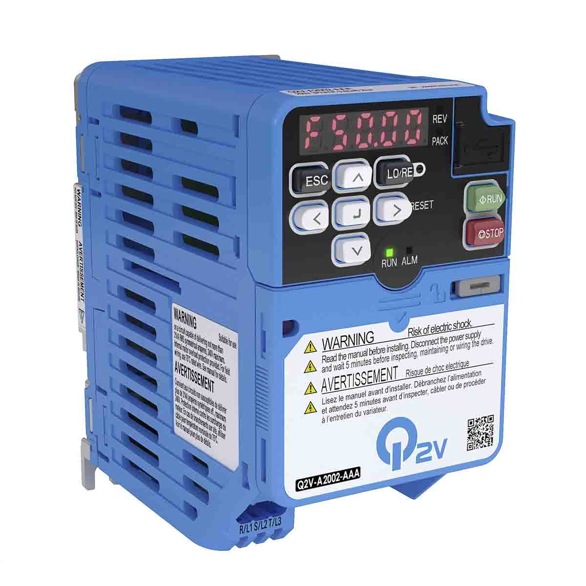 Omron Inverter Drive, 0.75 kW, 1 Phase, 200 V ac, 3.5 A, Q2V Series