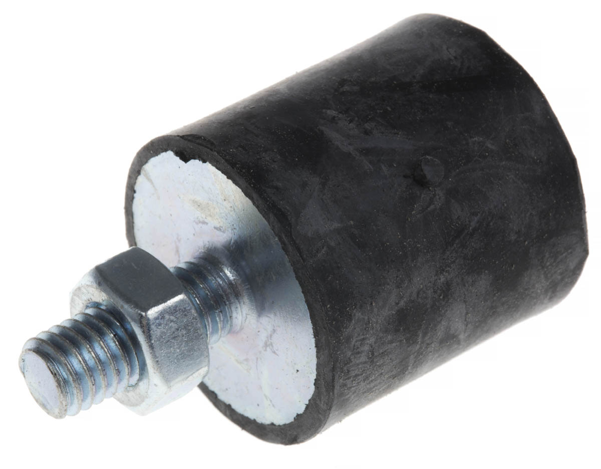 FIBET M8 Anti Vibration Mount, Male to Female Bobbin with 36kg Compression Load