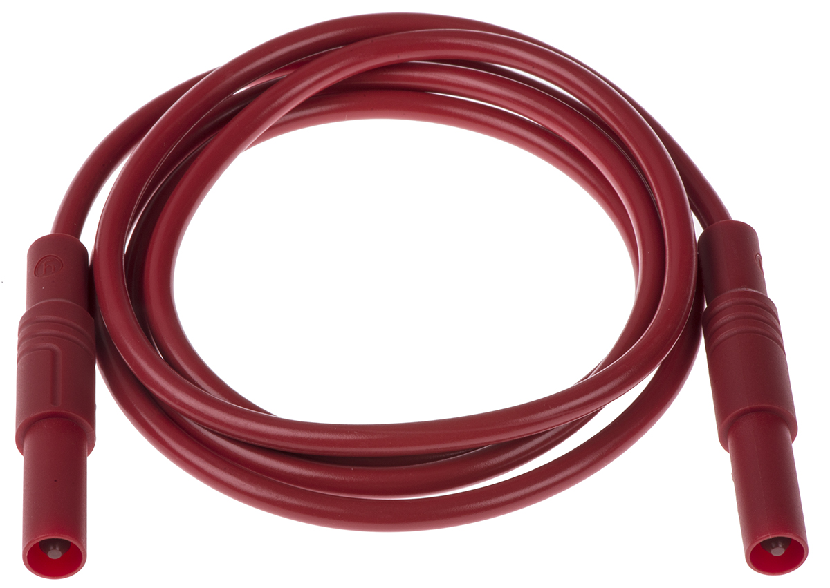 Hirschmann Test & Measurement, 32A, 1000V ac/dc, Red, 1m Lead Length