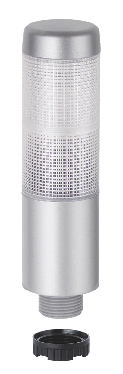 Werma Kompakt 37 Series Clear, Green/Red (LED Colour) Buzzer Signal Tower, 2 Lights, 24 V ac/dc, Base Mount, Tube