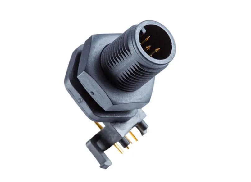 Amphenol Industrial Industrial Circular Connector, 4 Contacts, Panel, M12 Connector, Male, IP68, M Series