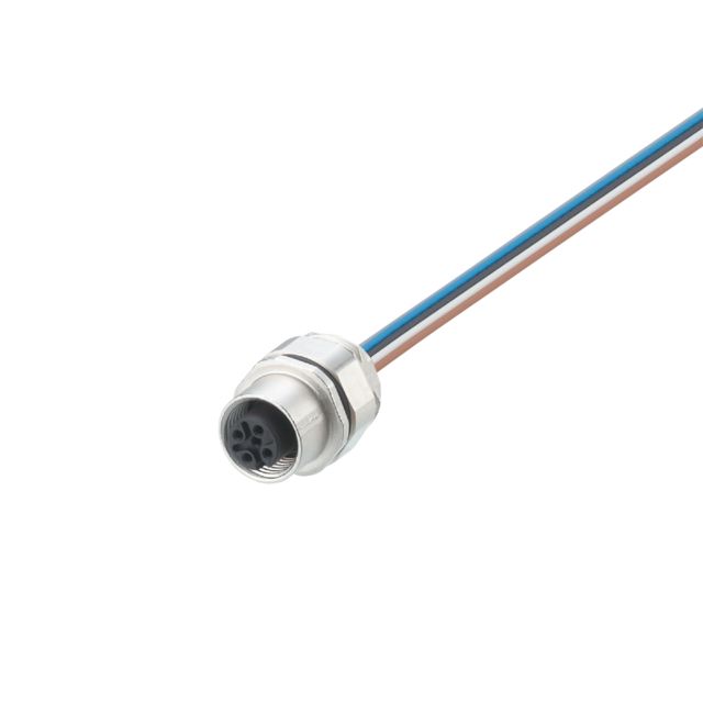 ifm electronic Circular Connector, 1 Contacts, Screw, M12 Connector, Socket, Female, IP68, E124 Series