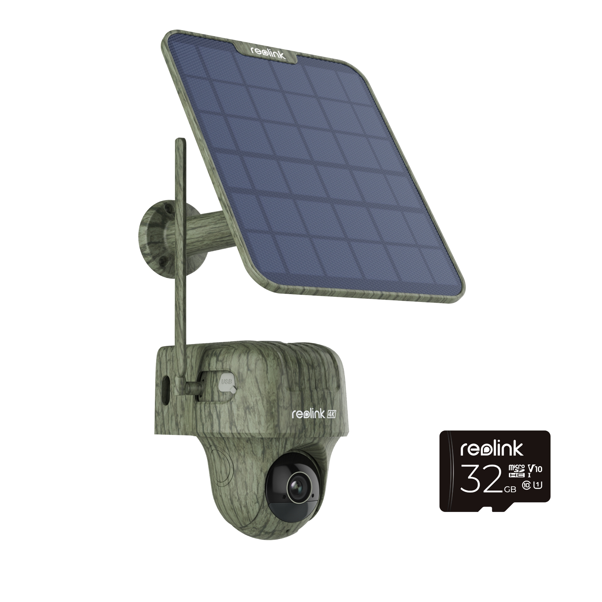Reolink Indoor, Outdoor IR Solar Powered CCTV Camera, 3840 x 2160 pixels Resolution