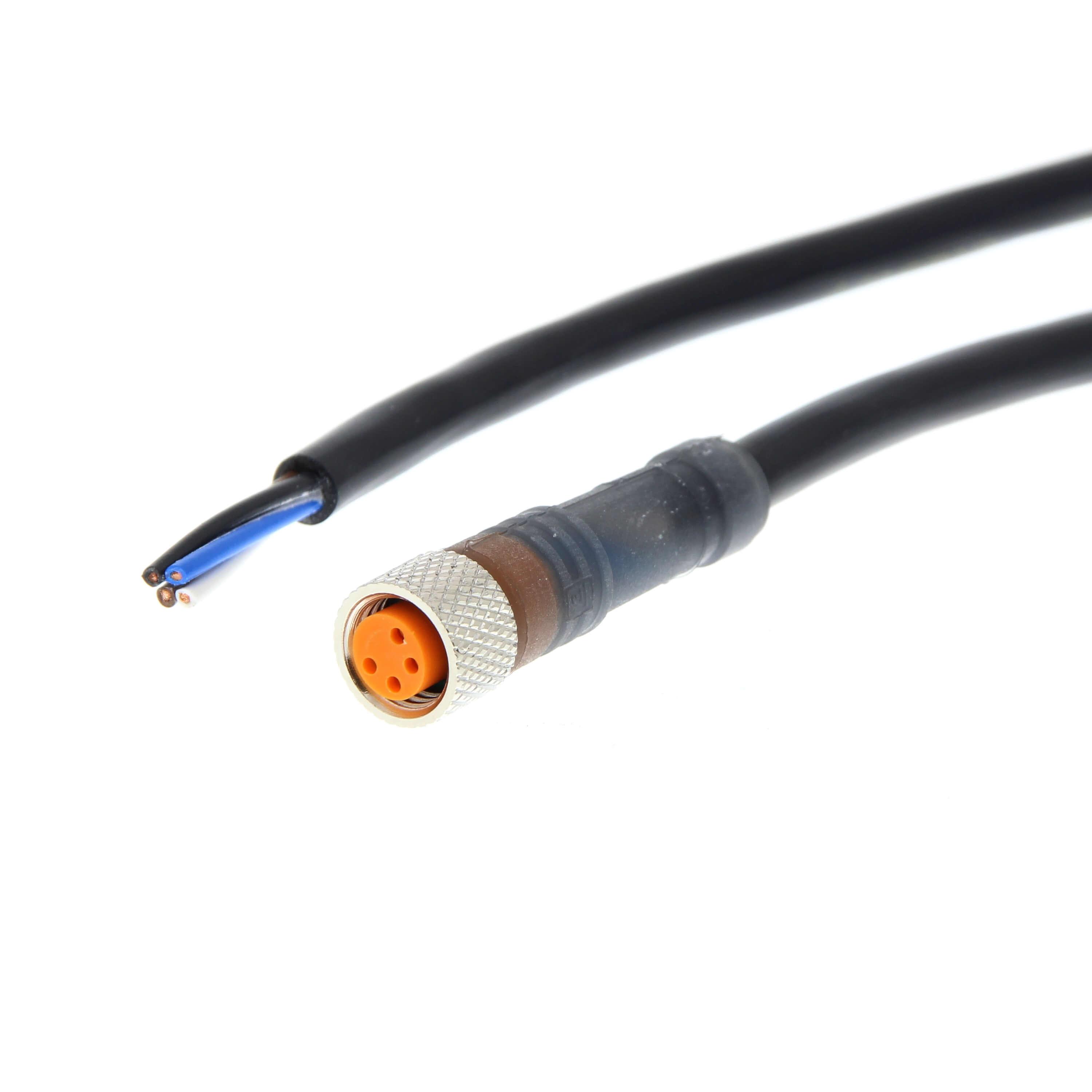 Omron Female 4 way M8 to Free End Sensor Actuator Cable, 5 m
