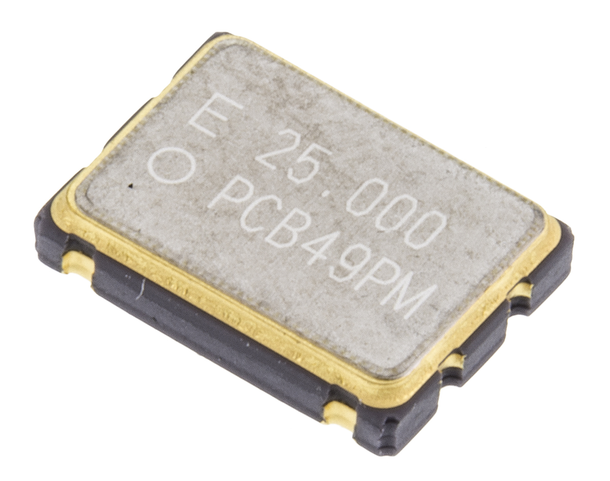 Epson, 25MHz XO Oscillator, ±50ppm CMOS, 4-Pin SMD Q3309CA40010812