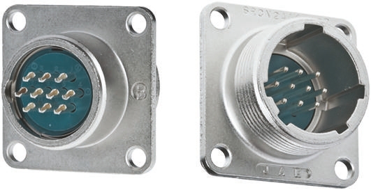 JAE Circular Connector, 7 Contacts, Panel, Miniature Connector, Plug, Male, SRCN Series