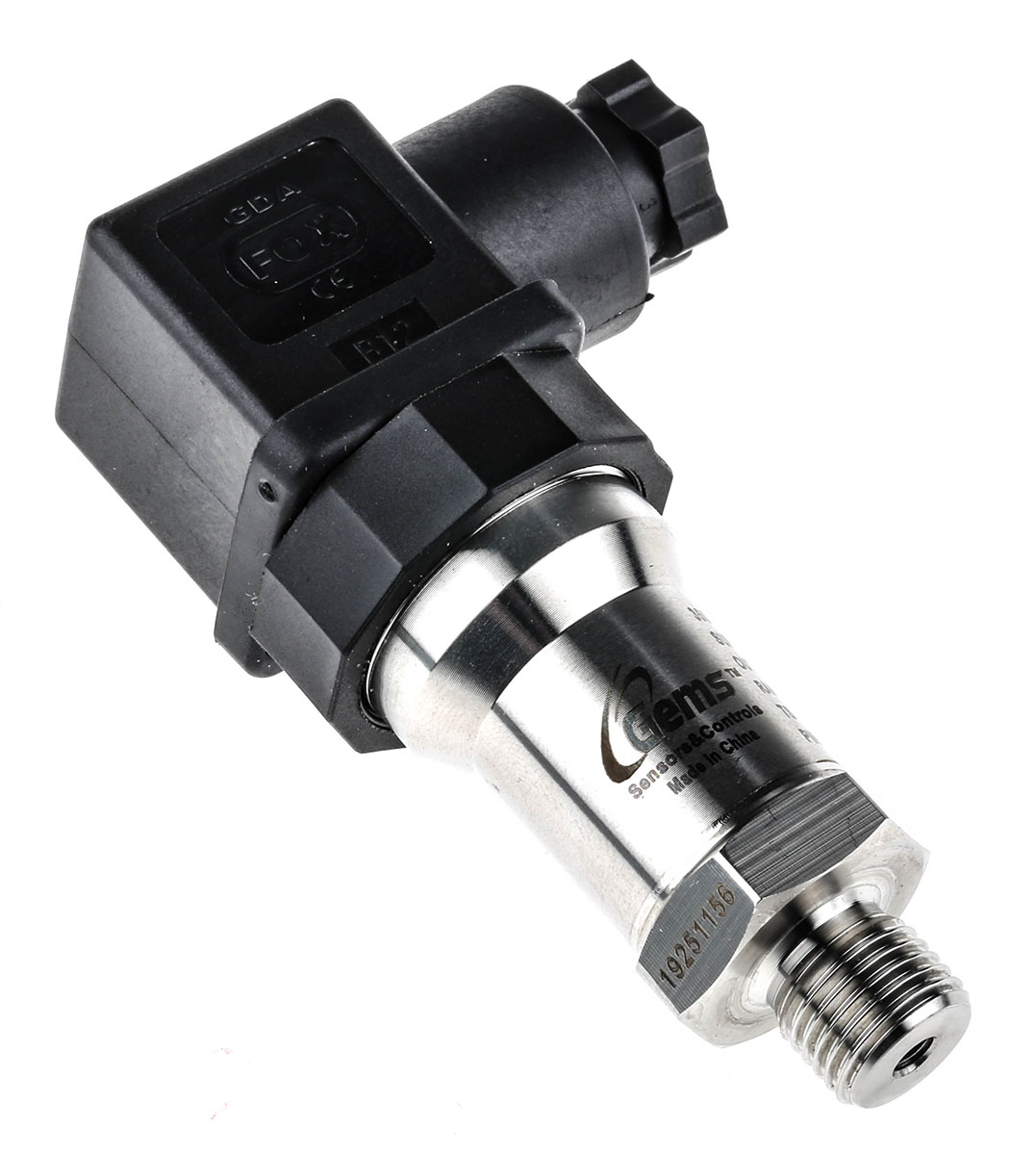 Gems Sensors Pressure Sensor, 1bar Max, Current Output, Absolute Reading