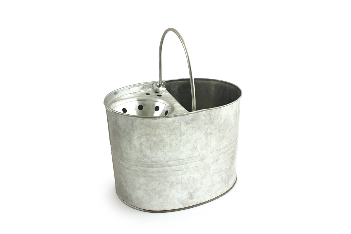 13L Galvanised Steel Mop Bucket With Handle