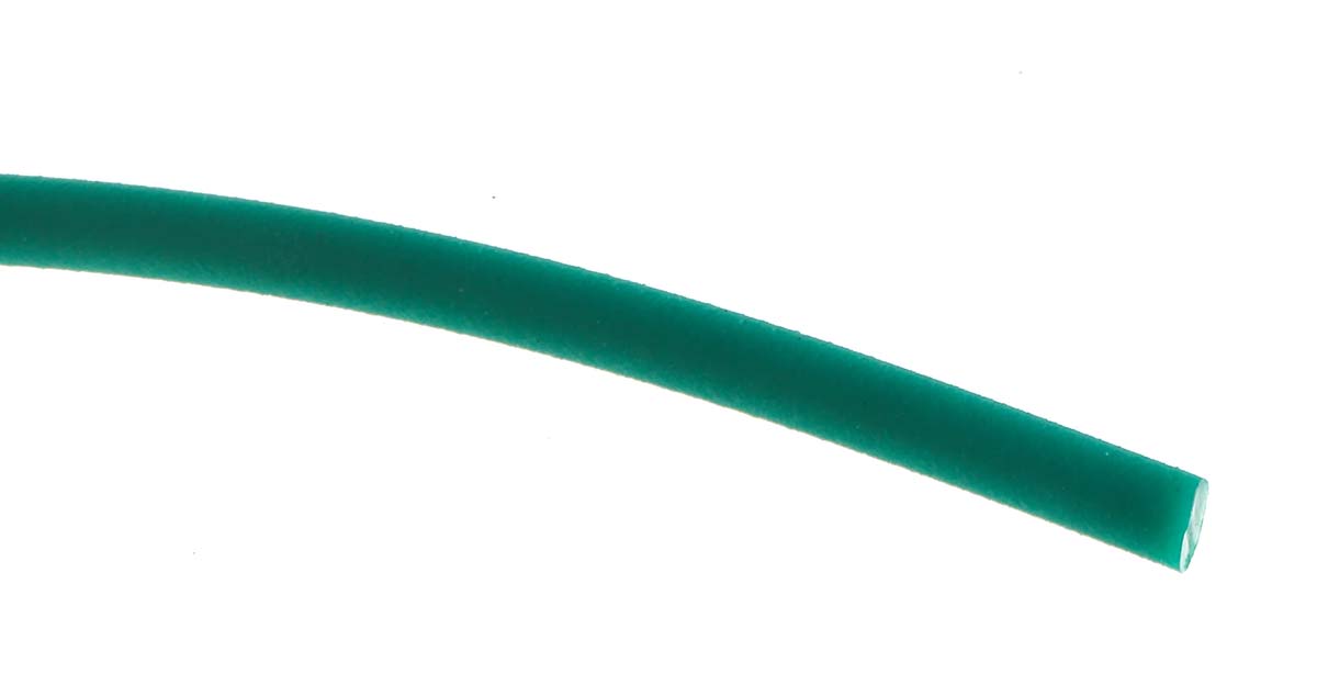 RS PRO 30m 5mm diameter Green Round Polyurethane Belt for use with 48mm minimum pulley diameter