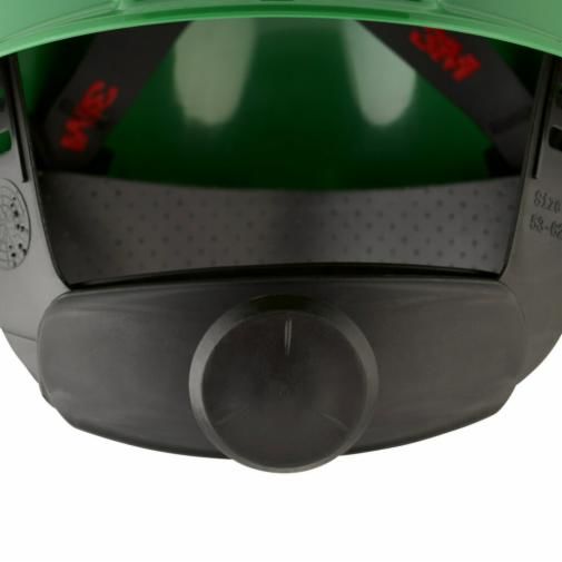 3M Peltor Uvicator G3000 Green Safety Helmet, AdjustableVentilated